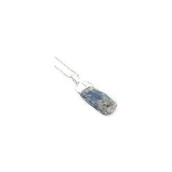 Colare Kyanit Niebieski Surowy srebro. Niebieskie naszyjniki damskie Brazi druse jewelry, na co dzień, srebrne. Za 170,00 zł.