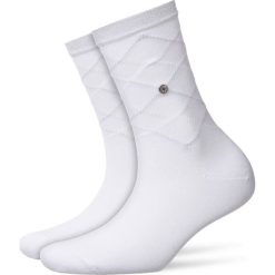 Skarpety BURLINGTON TRANSPARENT COVENT GARDEN Biały. Białe skarpetki damskie marki Burlington, z dzianiny. Za 80,00 zł.