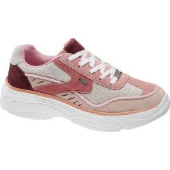 Sneakersy damskie MEXX różowe. Różowe sneakersy damskie Mexx, ze skóry. Za 299,90 zł.