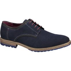 Półbuty męskie: półbuty męskie AM SHOE niebieskie