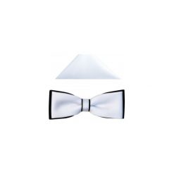Biało-czarna mucha męska slim B67. Czarne muszki męskie Modini Moda Męska, na co dzień, bez wzorów, z tkaniny, eleganckie. Za 49,50 zł.