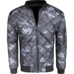 Kurtka męska bomber szara Recea. Szare kurtki męskie Recea, xl, moro, z poliesteru, eleganckie, bez kaptura. W wyprzedaży za 74,90 zł.