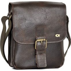 DAAG Jazzy Wanted 86 ciemnobrązowa torba skórzana unisex listonoszka przez ramię - c. brązowy. Pomarańczowe torby męskie skórzane daag, bez wzorów, ze skóry, na ramię. Za 196,99 zł.