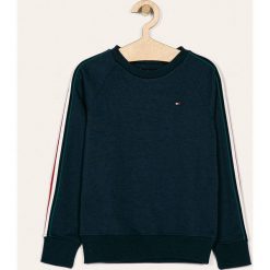 Tommy Hilfiger - Bluza dziecięca 128-176 cm. Niebieskie bluzy chłopięce TOMMY HILFIGER, bez wzorów, z bawełny, bez rękawów, bez kaptura. W wyprzedaży za 199,90 zł.