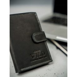 Portfel męski skórzany Always Wild 890L-MHU czarny - Czarny. Czarne portfele męskie . Za 49,99 zł.