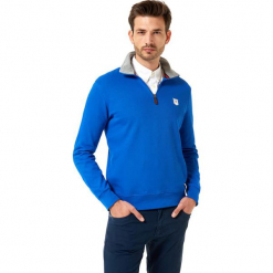 Bluza w kolorze niebieskim. Niebieskie bluzy męskie rozpinane marki Camel Active, Auden Cavill, m. W wyprzedaży za 124,95 zł.