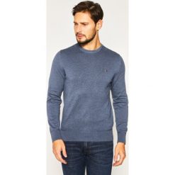 Sweter TOMMY HILFIGER MW0MW10857. Niebieskie swetry męskie TOMMY HILFIGER, s, bez wzorów, z jedwabiu, klasyczne, z klasycznym kołnierzykiem, bez kaptura. W wyprzedaży za 349,00 zł.