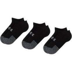 Zestaw 3 par niskich skarpet unisex UNDER ARMOUR - No Show Sock 1346755-001 Black. Czarne skarpetki damskie Under Armour, bez wzorów, z elastanu. Za 49,00 zł.