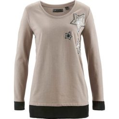 Bluzy damskie: Bluza bonprix brunatny melanż