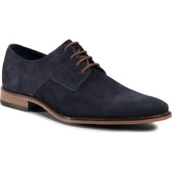 Półbuty BUGATTI - 315-85801-1400 Dark Blue 4100. Niebieskie półbuty męskie Bugatti, na co dzień, bez wzorów, ze skóry, bez zapięcia. Za 219,00 zł.