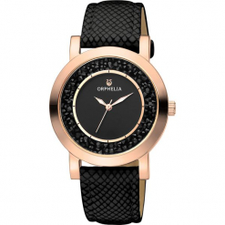 Zegarek kwarcowy w kolorze czarno-różowozłotym. Czarne, analogowe zegarki damskie Esprit Watches, ze stali. W wyprzedaży za 181,95 zł.