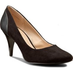 Półbuty JENNY FAIRY - W17SS536-1 Czarny. Czarne półbuty damskie skórzane Jenny Fairy, na obcasie. W wyprzedaży za 44,99 zł.