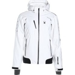 Kurtki sportowe męskie: Spyder PINNACLE Kurtka narciarska white/white carbon emboss/black