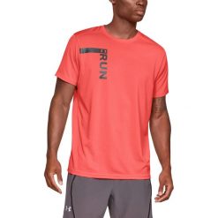 Under Armour Run Tall Koszulka Czerwony. Czerwone podkoszulki męskie Under Armour, m, bez wzorów, z poliesteru, z krótkim rękawem. Za 171,95 zł.