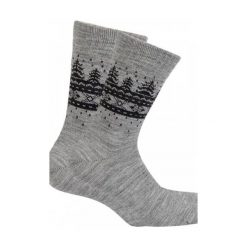 Skarpetki Wool/Acryl 981. Szare skarpetki damskie Wola, bez wzorów. Za 15,90 zł.