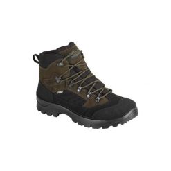 Buty myśliwskie CROSSHUNT 300 IMPER. Brązowe buty sportowe męskie SOLOGNAC, z poliesteru, bez zapięcia. Za 249,99 zł.
