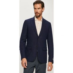 Marciano Guess - Marynarka. Niebieskie garnitury męskie MARCIANO GUESS, z aplikacjami, z elastanu. W wyprzedaży za 799,90 zł.