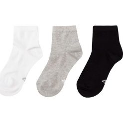 Buty sportowe chłopięce: Skarpetki (3 pary) dla małych chłopców JSOM300 – biały+szary +czarny