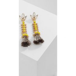 Kolczyki damskie: Anton Heunis PEARL AND AGATE TASSEL EARRING Kolczyki yellow/grey