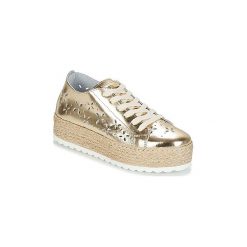 Buty Guess MARLEY. Żółte trampki i tenisówki damskie Guess, z aplikacjami, bez zapięcia. Za 407,20 zł.