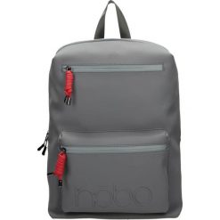 Plecak damski z eko skóry A4 NOBO szary - szary. Szare plecaki damskie Nobo, bez wzorów, ze skóry, sportowe. Za 164,99 zł.