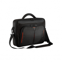 Targus Classic+ Clamshell Case 18'' czarno-czerwona. Czerwone torby na laptopa Targus, w paski, z neoprenu. Za 149,00 zł.