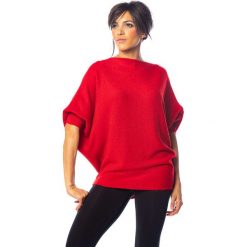 Sweter "Dakota" w kolorze czerwonym. Czerwone swetry damskie So Cachemire, m, bez wzorów, z kaszmiru, bez rękawów, bez kaptura. W wyprzedaży za 175,95 zł.