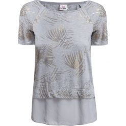T-shirt DEHA EASY. Szare t-shirty damskie Deha, z nadrukiem, z wiskozy, eleganckie, z okrągłym kołnierzem. W wyprzedaży za 180,00 zł.