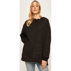 Miss Sixty - Bluza. Czarne bluzy damskie Miss Sixty, s, bez wzorów, z bawełny, bez rękawów, z kapturem. W wyprzedaży za 349,90 zł.