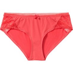 Figi "panty" bonprix koralowy. Czerwone panty damskie bonprix, bez wzorów. Za 16,99 zł.