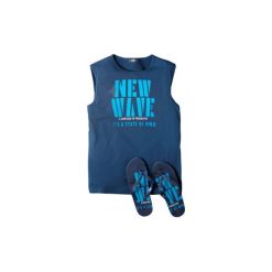 T-shirt bez rękawów męski z printem. Niebieskie t-shirty męskie TXM, m. Za 9,99 zł.