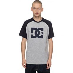 DC Koszulka Męska Star Raglan Ss M Tees Knfh Grey Heather L. Szare koszulki sportowe męskie marki DC, m, z nadrukiem, z bawełny, z długim rękawem. W wyprzedaży za 99,00 zł.