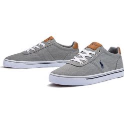 POLO RALPH LAUREN HANFORD > 816786047003. Trampki męskie Ralph Lauren, bez wzorów, z bawełny, eleganckie, bez zapięcia. W wyprzedaży za 229,99 zł.