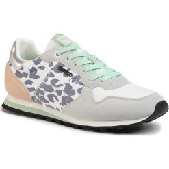 Sneakersy PEPE JEANS - Verona W Best PLS30981 White 800. Szare półbuty damskie Pepe Jeans, bez wzorów, z jeansu, bez obcasa, na płaskiej podeszwie, bez zapięcia. Za 329,00 zł.