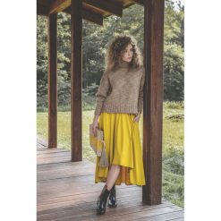 Spódnica asymetryczna Woman of colour curry. Szare spódniczki damskie Veva, na imprezę, na zimę, bez wzorów, asymetryczne. Za 199,00 zł.