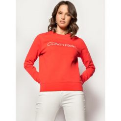 Bluza Calvin Klein Core Logo K20K202017. Pomarańczowe bluzy damskie Calvin Klein, s, bez wzorów, z bawełny, bez rękawów, bez kaptura. W wyprzedaży za 379,00 zł.
