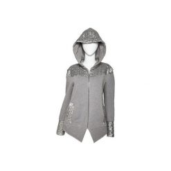 STARDUST - The Frock by Kaja Śródka. Szare bluzy damskie The frock, s, z aplikacjami, z bawełny, bez rękawów, z kapturem. Za 600,00 zł.