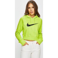 Nike Sportswear - Bluza. Żółte bluzy damskie Nike Sportswear, m, z nadrukiem, z bawełny, bez rękawów, z kapturem. Za 239,90 zł.