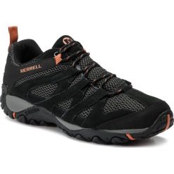Trekkingi MERRELL - Alverstone J48527 Black. Czarne trapery męskie Merrell, z zamszu, bez zapięcia, trekkingowe. W wyprzedaży za 209,00 zł.