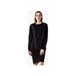 Bluza 2 suwaki Czarna. Czarne bluzy damskie marki Sthorm, z bawełny, klasyczne, bez kaptura. Za 299,00 zł.