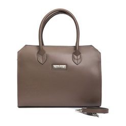 Torebki klasyczne damskie: Skórzana torebka w kolorze brązowym – (S)25 x (W)33 x (G)18 cm