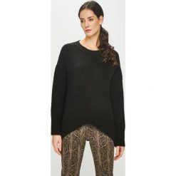 Answear - Sweter. Czarne swetry oversize damskie marki ANSWEAR, s, z dzianiny, z okrągłym kołnierzem. W wyprzedaży za 99,90 zł.