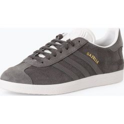 Adidas Originals - Tenisówki damskie z dodatkiem skóry – Gazelle, szary. Szare trampki i tenisówki damskie adidas Originals, bez wzorów, ze skóry, bez zapięcia. Za 429,95 zł.