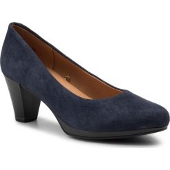 Półbuty CAPRICE - 9-22409-23 Ocean Suede 857. Niebieskie półbuty damskie Caprice, bez wzorów, ze skóry, eleganckie, bez obcasa, na obcasie, bez zapięcia. Za 229,00 zł.