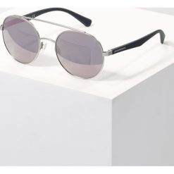 Emporio Armani Okulary przeciwsłoneczne silver/dark grey mirror pink. Szare okulary przeciwsłoneczne damskie Emporio Armani. Za 579,00 zł.