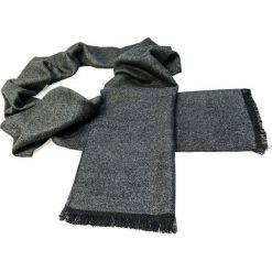 Szary szalik męski R38. Szare szaliki męskie Modini Moda Męska, bez wzorów. Za 55,01 zł.