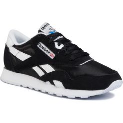Buty Reebok - Cl Nylon FV1592 Black/White/None. Czarne półbuty męskie Reebok, na co dzień, bez wzorów, z zamszu, klasyczne, bez zapięcia. Za 269,00 zł.