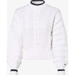 Tommy Jeans - Sweter damski, biały. Białe swetry damskie Tommy Jeans, m, bez wzorów, z jeansu, bez rękawów, bez kaptura. Za 649,95 zł.