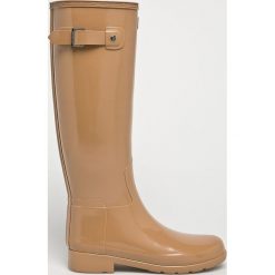 Hunter - Kalosze. Brązowe kalosze damskie Hunter, z materiału. Za 639,90 zł.